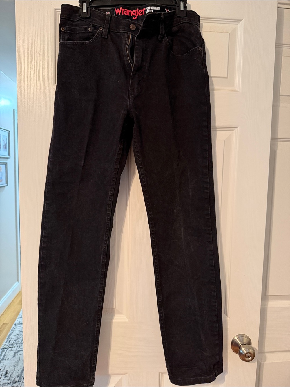 Wrangler Black Straight Men’s Jeans Performance Series
